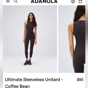 Adanola Sleeveless bodysuit- coffee brown
